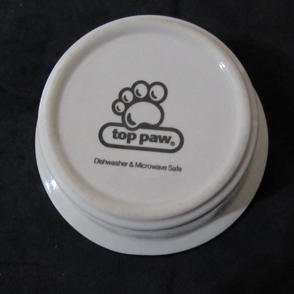 Dog Dishes 3 Ceramic type dog dishes Top Paws - Picture 6 of 7